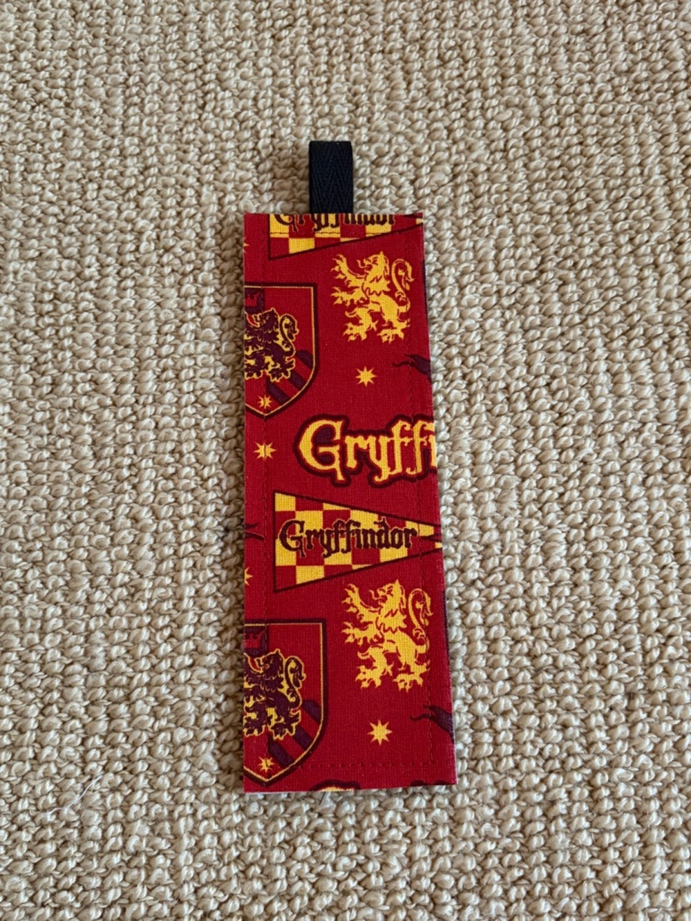 Harry Potter Gryffindor Themed Fabric Bookmark